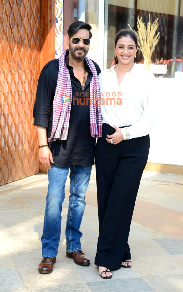 Photos: Ajay Devgn and Tabu spotted promoting their film Bholaa ...