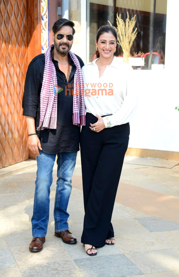 Photos Ajay Devgn And Tabu Spotted Promoting Their Film Bholaa 4 Ajay Devgn Tabu Images