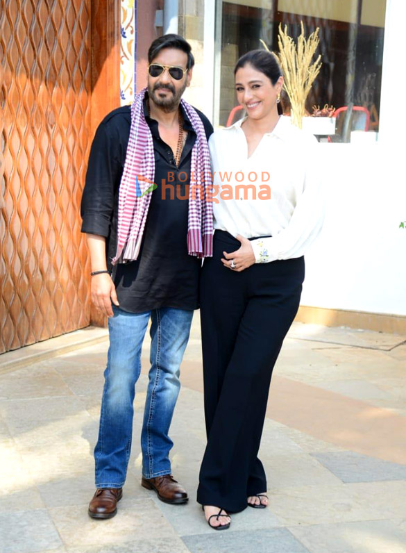 photos ajay devgn and tabu spotted promoting their film bholaa 6