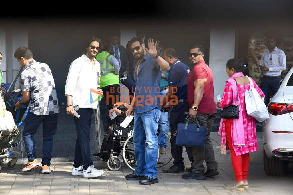 Photos: Ajay Devgn snapped with his mother at Kalina airport | Parties & Events