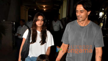 Photos: Arjun Rampal and Gabriella Demetriades snapped with their son Arik Rampal in Bandra