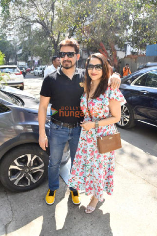 Photos: Madhuri Dixit and Shriram Madhav Nene snapped in Bandra