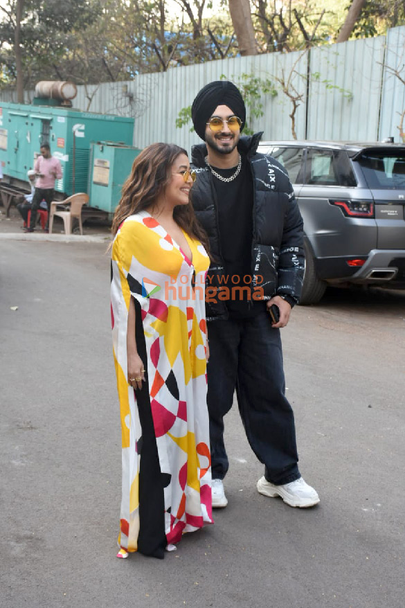 photos neha kakkar and rohanpreet singh spotted at film city 2
