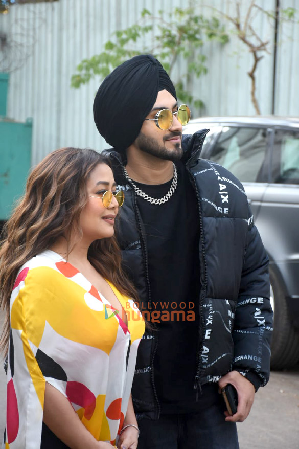 photos neha kakkar and rohanpreet singh spotted at film city 4