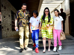 Photos: Sanjay Dutt snapped with his family outside a restaurant in Bandra
