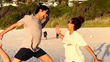 Rajkummar Rao & Patralekha have a fun time by the beach dancing on ‘Tere Pyaar Main’