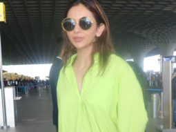 Rakul Preet Singh sports an oversized shirt at the airport