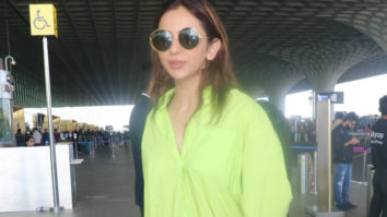 Rakul Preet Singh sports an oversized shirt at the airport