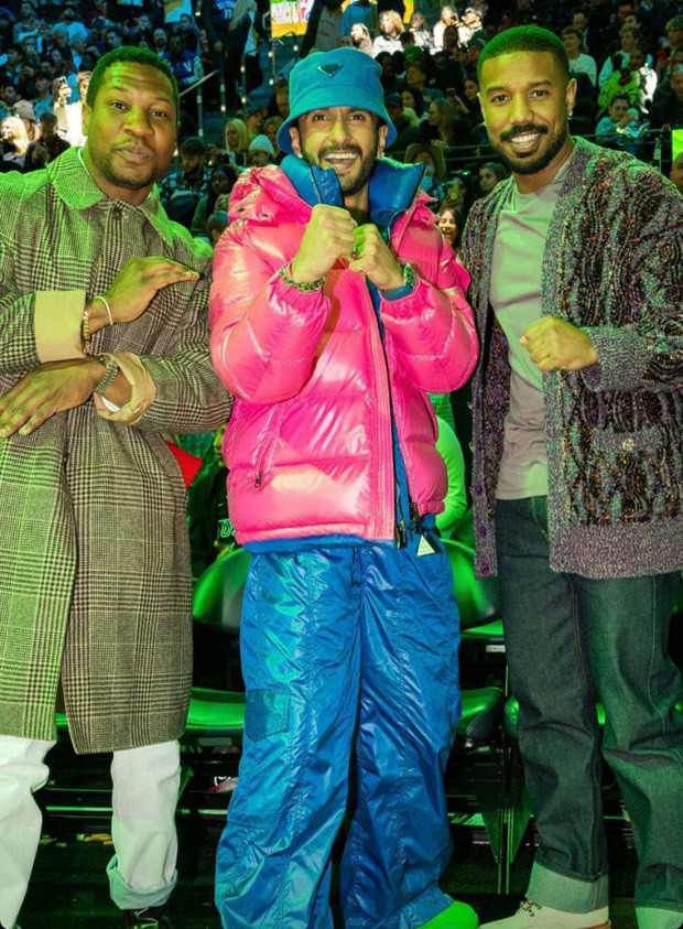 Ranveer Singh Meets MCU Stars Jonathan Majors, Michael B Jordan, Simu ...