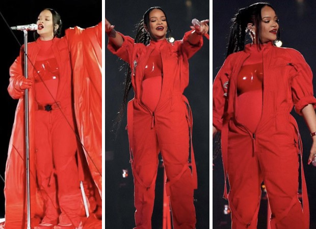 Rihanna stuns in Loewe and Alaïa at the Super Bowl 2023