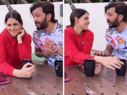 Riteish Deshmukh hops on Tere Pyaar Mein trend; Genelia D’Souza’s reaction leaves internet chuckling, watch