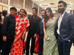 Shah Rukh Khan, Mouni Roy, Ronit Roy strike a pose at Smriti Irani’s daughter’s wedding reception, see photos
