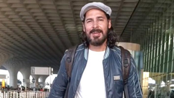 The charming Dino Morea gets papped at the airport as he departs for Dubai
