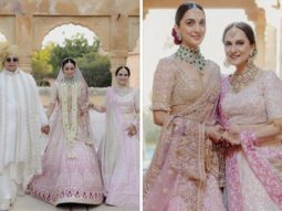 Unseen photos show Kiara Advani twinning with her mother as she walked down the aisle with her parents while wearing a pink lehenga