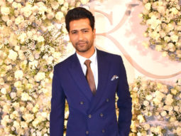 Vicky Kaushal looks dapper in a blue suit at Sidharth-Kiara’s wedding reception