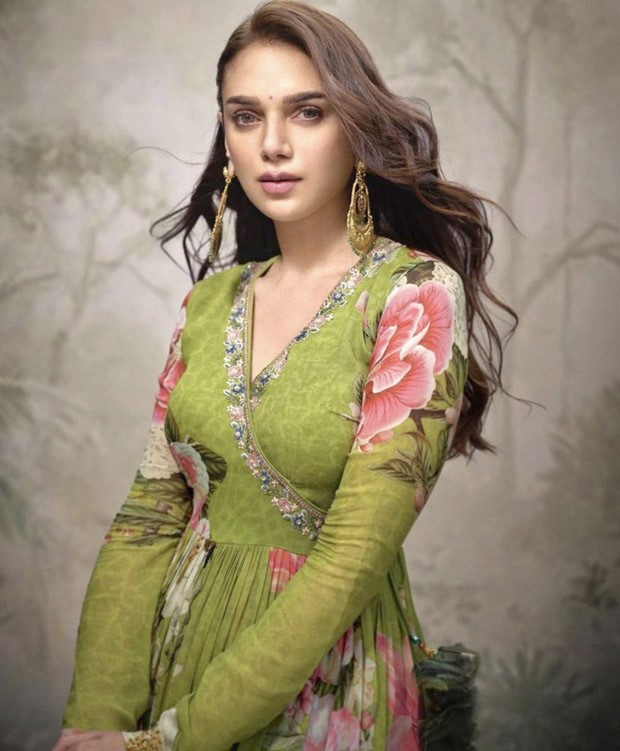 Aditi Rao Hydari puts her ethnic aesthetic on point for Ugadi Pachadi in a flowery Angrakha kurta and palazzo 