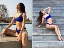 Alaya F is living it up in style in Alibaug while sporting a gorgeous blue one-shoulder bikini