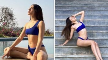 Alaya F is living it up in style in Alibaug while sporting a gorgeous blue one-shoulder bikini