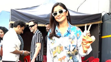Anushka Sharma donnes a funky look as she gets clicked