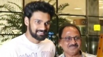 Bellamkonda’s airport look is a mix of comfort & style