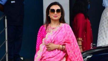 Birthday girl Rani Mukerji gets clicked as she donnes a pink salwar