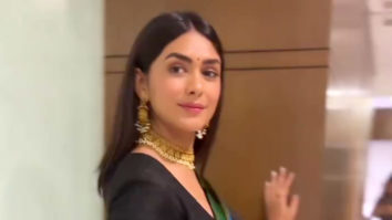 Can it get anymore graceful than this? Mrunal Thakur in a black saree