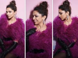 Deepika Padukone goes all out with feathers in a purple feather dress by Naeem Khan for Oscars after party