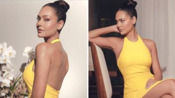 Esha Gupta’s vibrant yellow halter-neck dress is ideal for spectacular red-carpet appearances