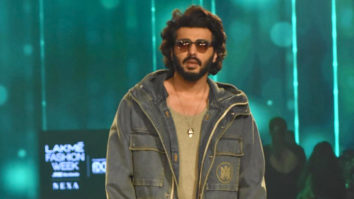 Fans gather around Arjun Kapoor for a selfie post the ramp walk event
