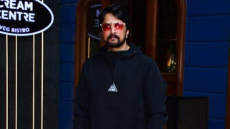 Kichcha Sudeep looks dapper as always as he attends an event of his upcoming film ‘Kabzaa’