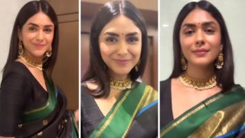 Shilpa Shetty's crimson saree and peplum blouse give ethnic