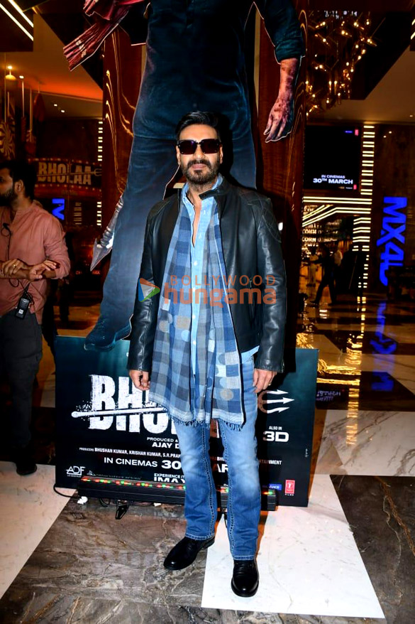 Photos: Ajay Devgn and Tabu snapped at the trailer launch of Bholaa