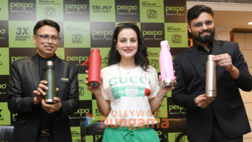 Photos: Ameesha Patel snapped launching Pexpo Vacuum Flask in New Delhi