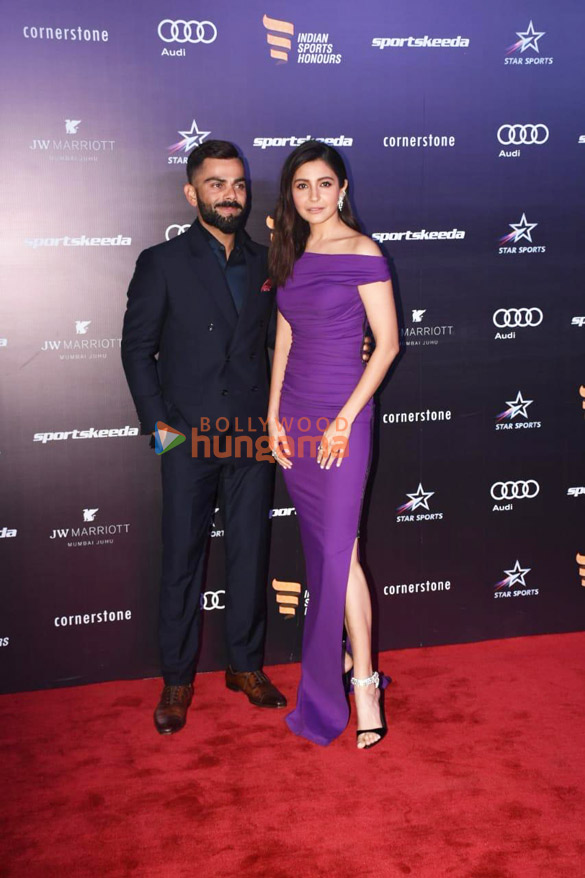 photos anushka sharma virat kohli and others grace the red carpet of 4th edition indian sports honours 2