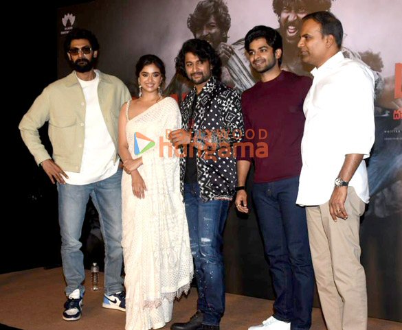 photos nani keerthy suresh rana daggubati and dheekshith shetty snapped promoting dasara 5