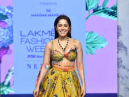 Photos: Nushrratt Bharuccha walks the ramp for designer Mahima Mahajan at Lakme Fashion Week 2023 – Day 4