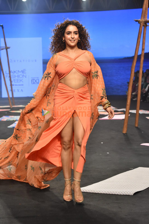 photos sanya malhotra sonakshi sinha and others walk the ramp at lakme fashion week 2023 day 2 9