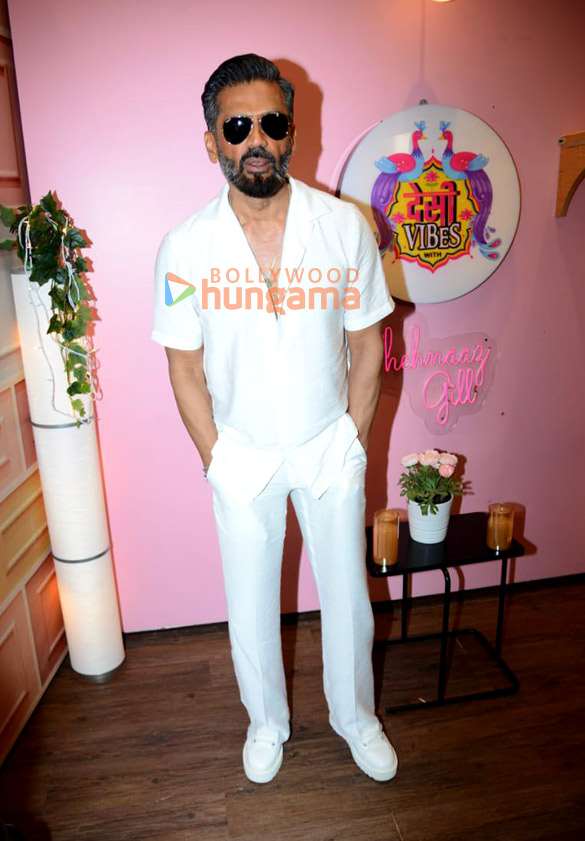 photos suniel shetty snapped at shehnaaz gills chat show desi vibes 2