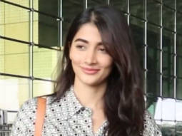 Pooja Hegde gets clicked as she leaves for Hyderabad