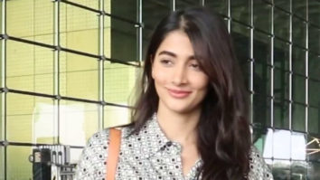 Pooja Hegde gets clicked as she leaves for Hyderabad