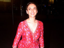 Prettiest!  Aditi Rao Hydari poses with fans at the airport