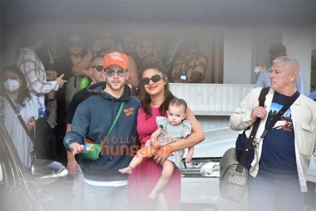 Priyanka Chopra and Nick Jonas arrive in Mumbai with baby Malti Marie for the first time, see photos and videos