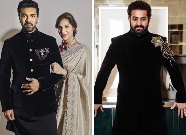Ram Charan and Jr. NTR make a very stylish team wearing black ethnic outfits at Oscars 2023 : Bollywood News