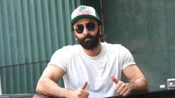 Ranbir Kapoor poses for paps sporting a cap
