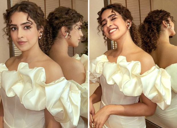 Sanya Malhotra’s weekend party classics include a chic white ruffled dress : Bollywood News