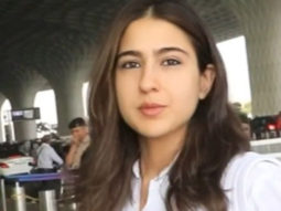 Sara Ali Khan gets clicked at the airport in a white shirt paired with denims