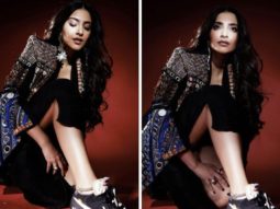 Sonam Kapoor is the pinnacle of boho-chic style in a mirror work jacket, payal, and funky sneakers