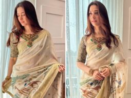 Tamannaah Bhatia’s Archana Jaju kalamkari saree, which costs Rs. 1,18,999, is exquisite from all sides