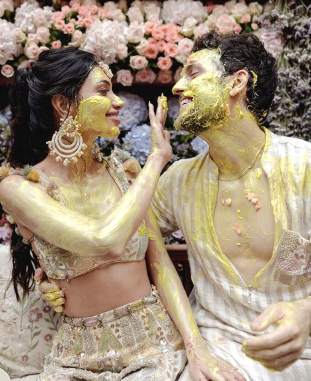 The pastel white sharara worn by Alanna Panday for her haldi ceremony epitomises minimal glam at its finest