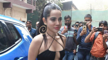 Uorfi Javed sports transparent plastic as skirt & risque black monokini as she gets clicked in the city
